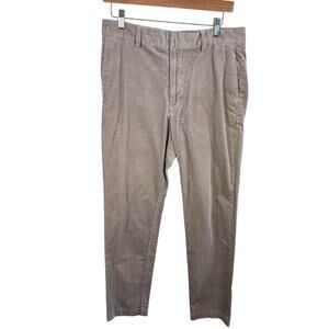 H & M Tan Beige Slim Fit Corduroy Pants Men's Size‎ 31